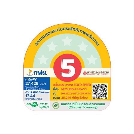 แอร์ผนัง MITSUBISHI HEAVY DUTY DXK24CXV-W1 25249 บีทียู_4