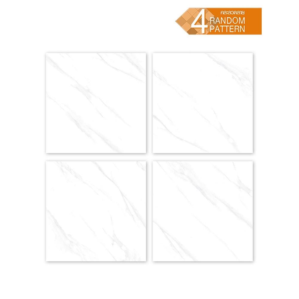 กระเบื้องพื้น 60x60 ซม. TARA เจด้า ขาว A 1.44 ตร.ม.