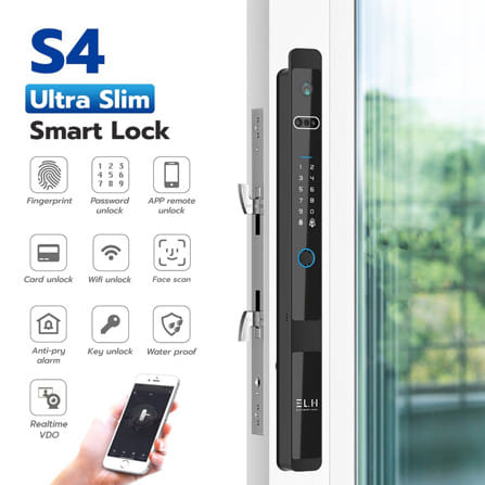 กลอนดิจิตอล ELH ELH S4 ULTRA สีดำ_1