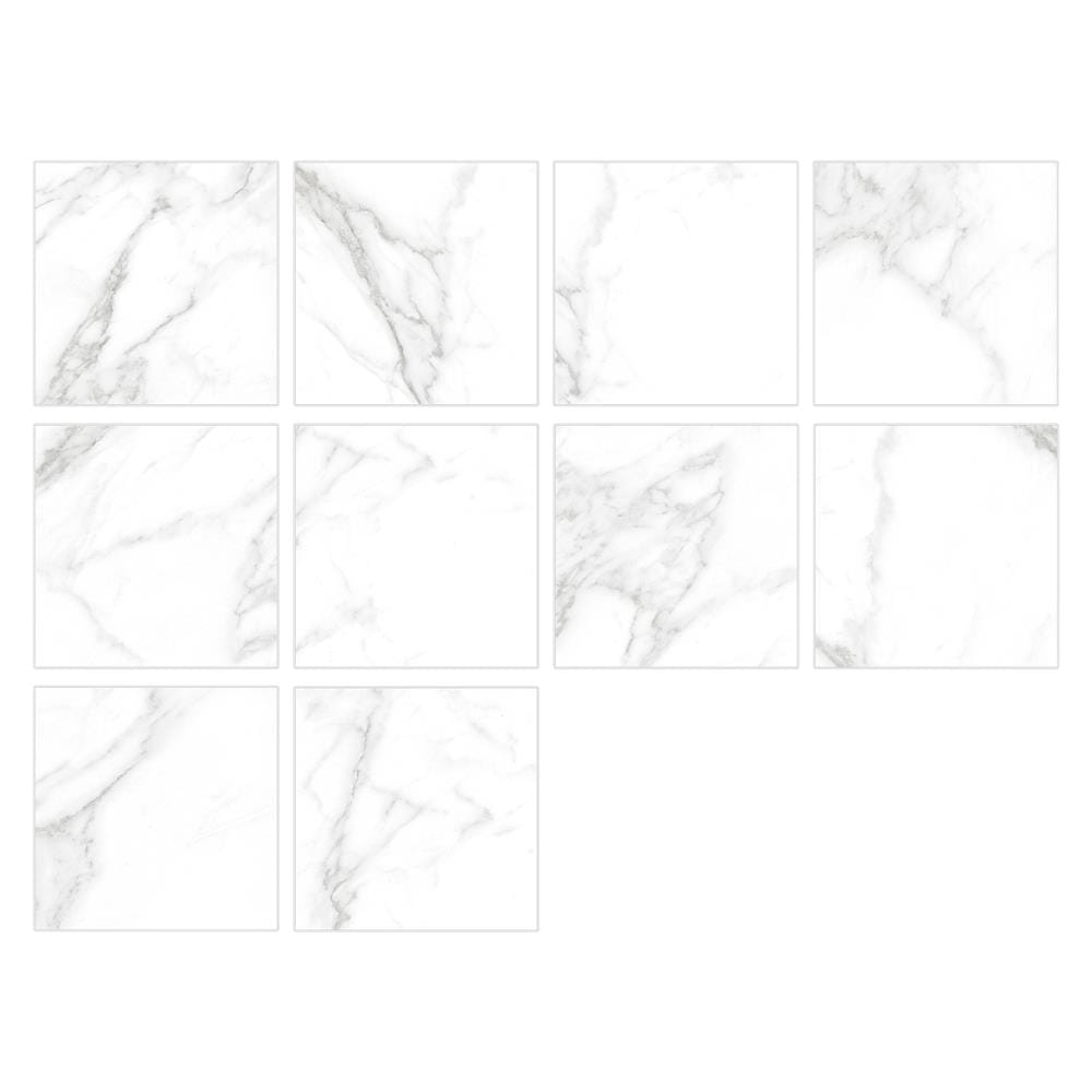 กระเบื้องพื้น 12x12 นิ้ว SMILE เอดก้าร์ ขาว A 1 ตร.ม.