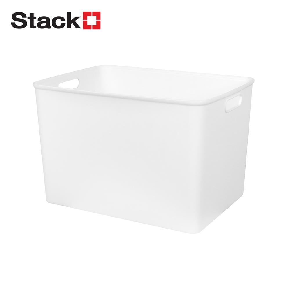 กล่องอเนกประสงค์ STACKO BONNIE XL 36x25.5x23.5 ซม. สีขาว