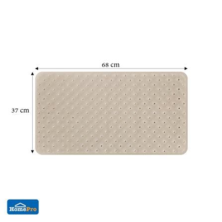 พรมห้องน้ำ PVC MOYA YHC0016 สีกากี_7