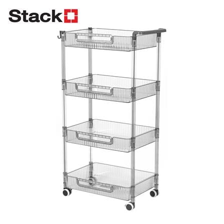 ชั้นวางของ 4 ชั้น STACKO BREIS 43.5x29x87 ซม. สีใส_0