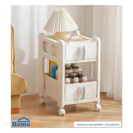 ชั้นลิ้นชัก 2 ชั้น STACKO VIVE 29x39x50 ซม. สีขาว_5