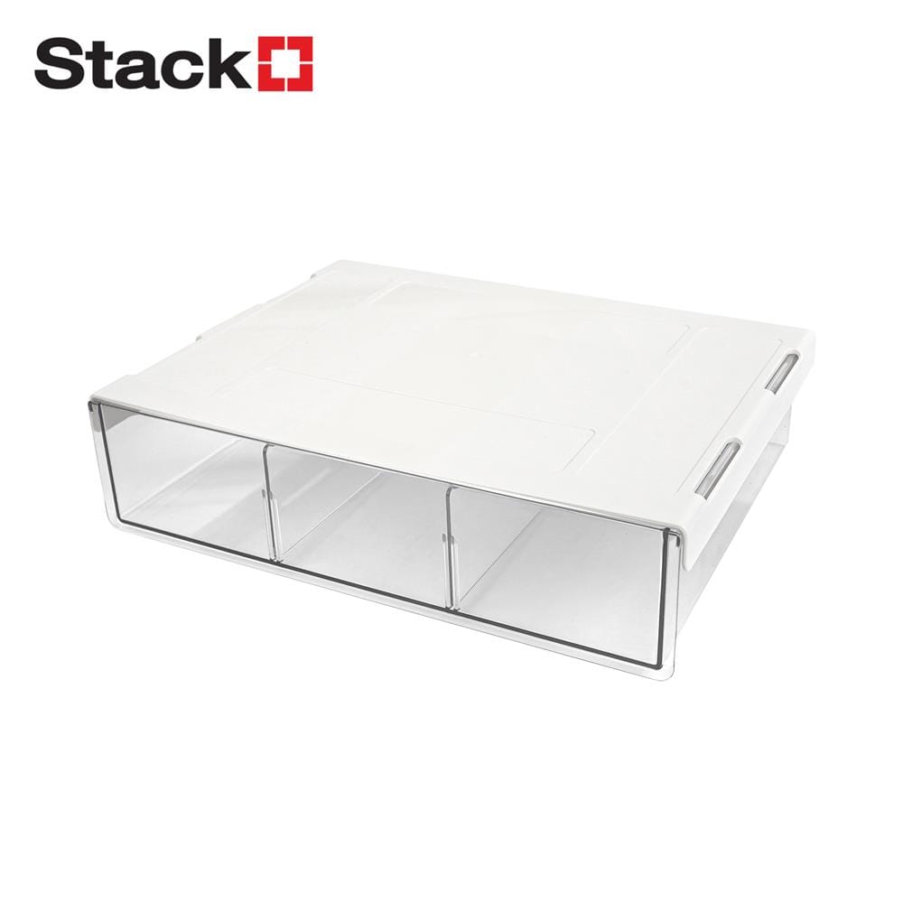 กล่องลิ้นชักใต้โต๊ะ STACKO SIZE L 32.9x24x8 ซม. สีใส_1