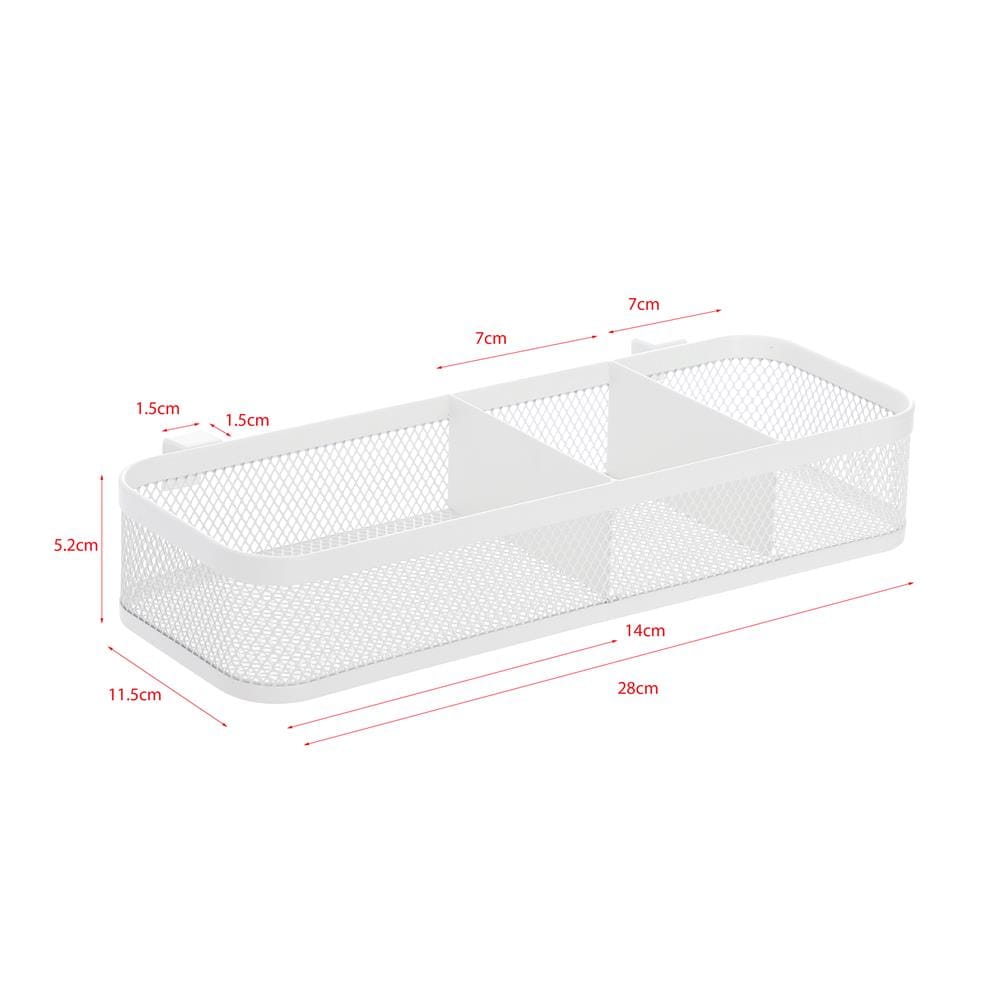 ตะกร้าแบ่งช่อง STACKO EZY 28x11.5x5.2 ซม. สีขาว