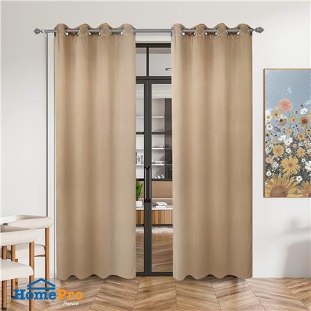 ผ้าม่าน EYELET HOME LIVING STYLE KYLIE UV 130X220 ซม. สีน้ำตาล_4
