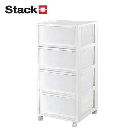 ตู้ลิ้นชัก 4 ชั้น STACKO MONO 34.2x36.5x74 ซม. สีขาว_0