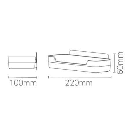 ตะแกรงวางของ DEHUB VMS220-CW180 สีขาว_4