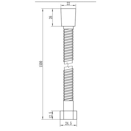 สายฝักบัวสเตนเลส RASLAND RA M1312-M1500 150 ซม._1