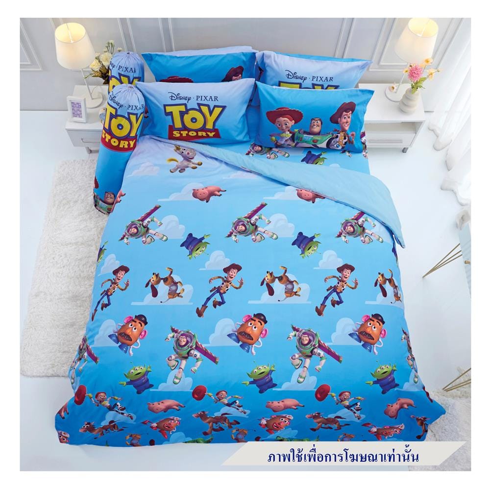ชุดผ้าปูที่นอน 5 ฟุต 6 ชิ้น TULIP TOY STORY 60256-DLD021
