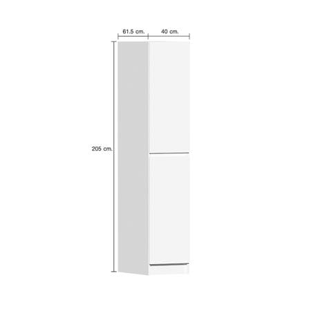 ตู้เสริมทรงสูงแบบมีชั้น CABIN KIN 40x205 ซม. สีขาว_7