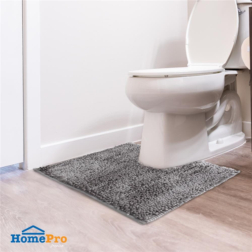 พรมห้องน้ำ HOME LIVING STYLE GRACE 50X60 ซม. สีเทา