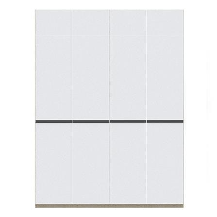ตู้เสื้อผ้า 4 บานเปิด SB BUILT IN WARDROBE PLUS 59061104 200 ซม. สีขาว