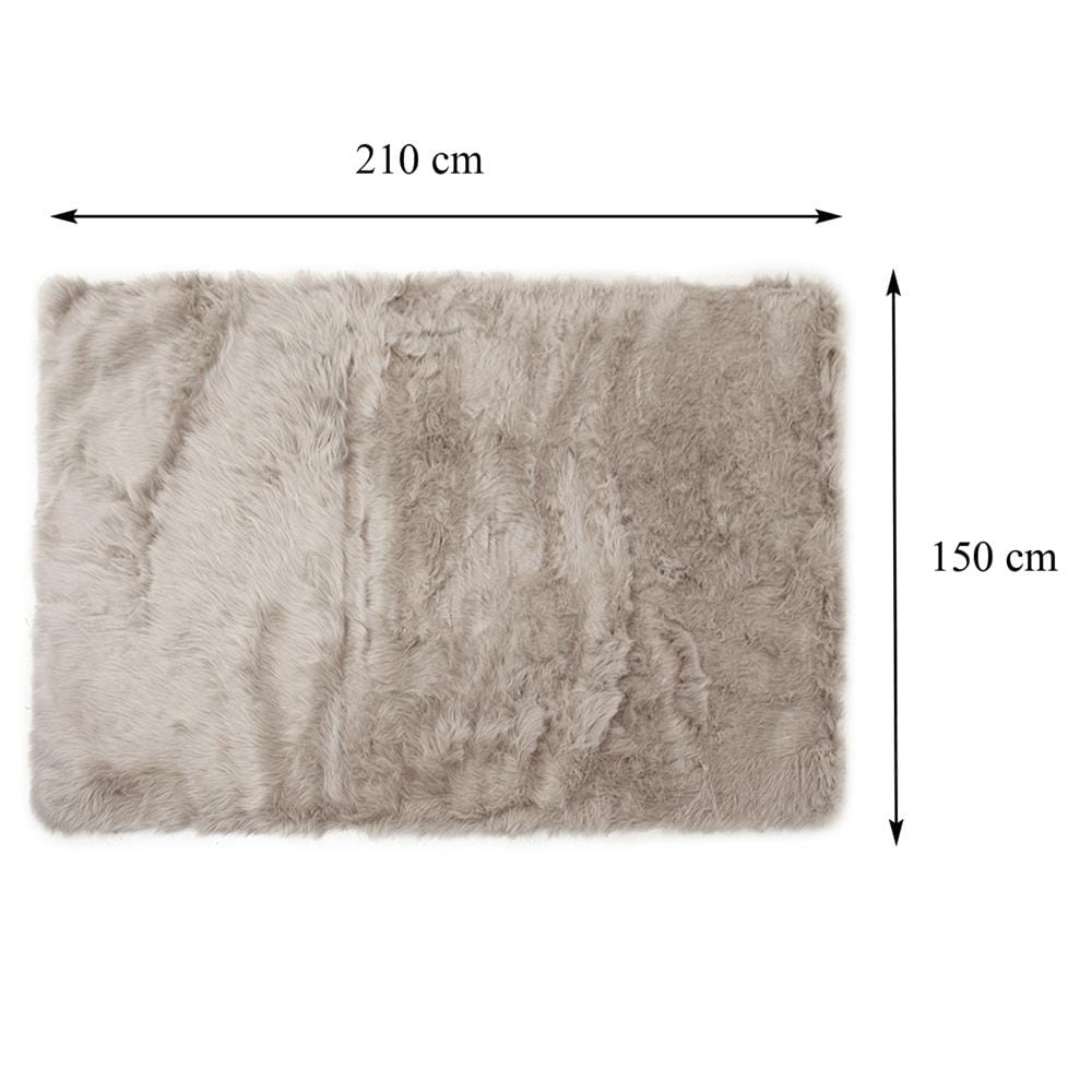 พรมขนแกะเทียม BENETTA ALICIA 150X210 ซม. สีน้ำตาล
