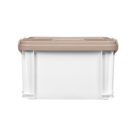 กล่องฝาล็อกหูหิ้ว STACKO 9 ลิตร 23.2x32x18.5 ซม. สีน้ำตาล_2