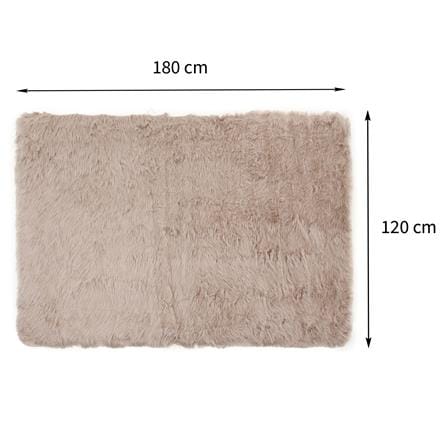 พรมขนแกะเทียม BENETTA ALICIA 120X180 ซม. สีน้ำตาล_11