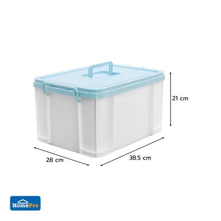 กล่องฝาล็อกหูหิ้ว STACKO 15 ลิตร 28x38.5x21 ซม. สีฟ้า_6