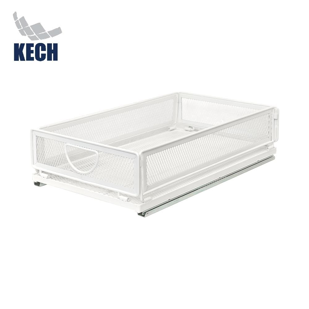 ตะกร้าในตู้ครัวมีรางเลื่อน KECH INSPACE SIZE S 40x24x10 ซม.