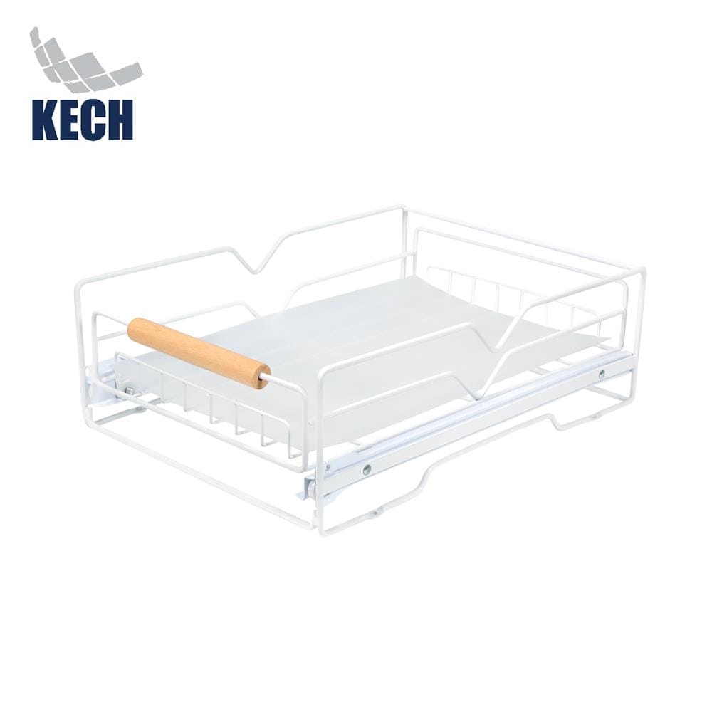 ตะกร้าอเนกประสงค์ในตู้ครัวมีรางเลื่อน KECH INSPACE