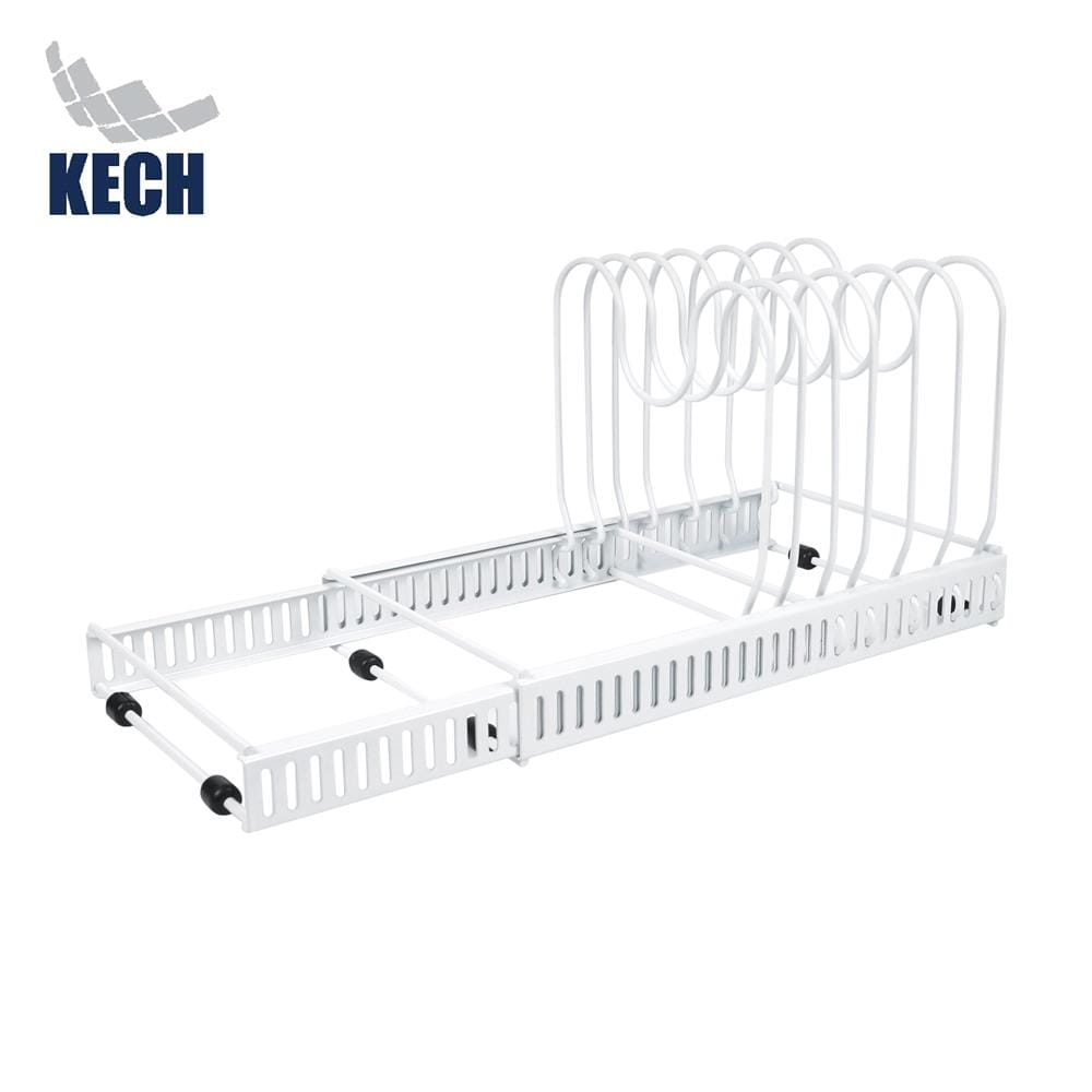 ชั้นวางกระทะและฝาหม้อแบบปรับขนาดได้ 30-58.5 ซม. KECH