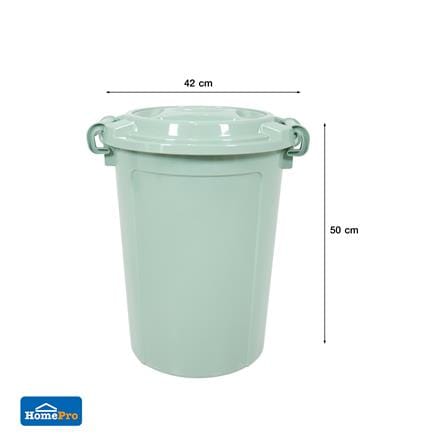 ถังน้ำกลมฝาล็อก PLIM CIRCULAR 31 ลิตร สีเขียว_3
