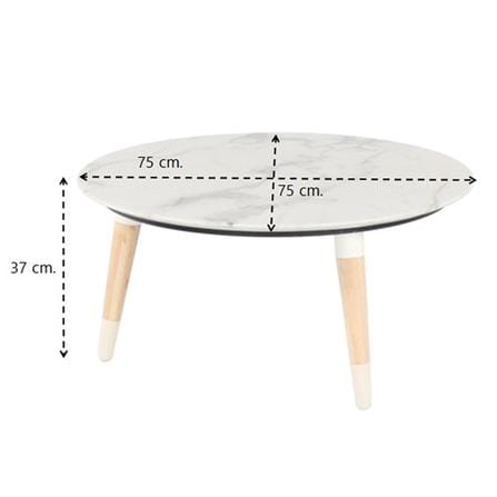 โต๊ะกลาง SB FURNITURE RACCO 19173664 75 ซม. สีขาว_3
