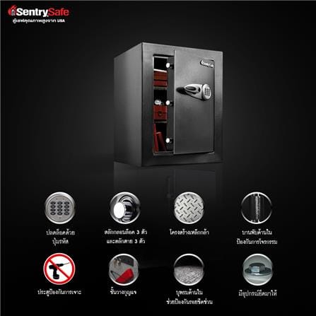 ตู้นิรภัย SENTRYSAFE T8-331 สีดำ_3