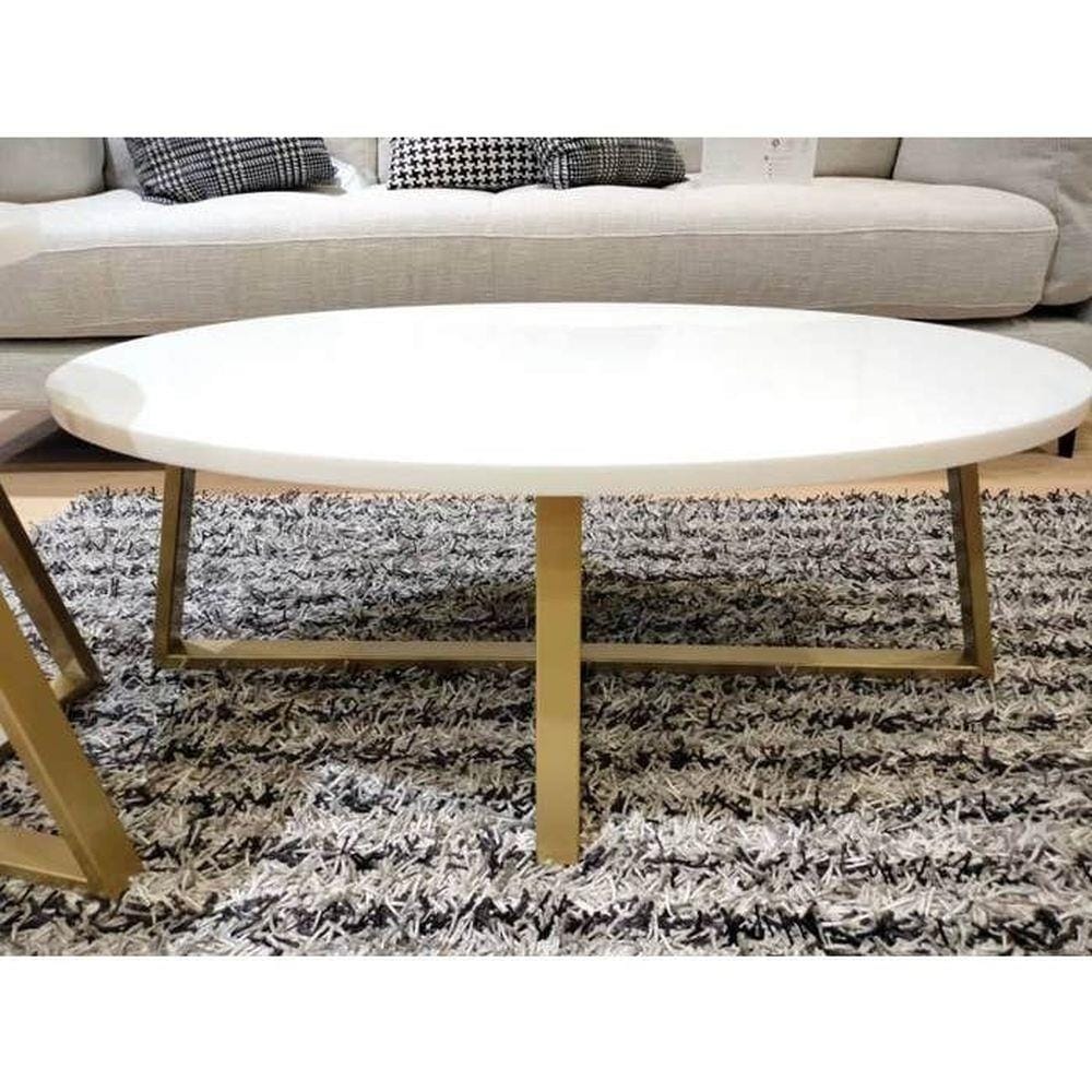 โต๊ะกลาง SB FURNITURE JAYLER 19210419 100 ซม. สีขาว
