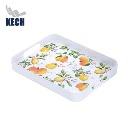 ถาดเหลี่ยมเมลามีน 14 นิ้ว KECH LEMON TREE_0