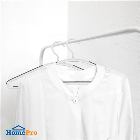ไม้แขวนเสื้อ PLIM DOUBLE 14924 สีขาว/เทา แพ็ก 5 ชิ้น_4