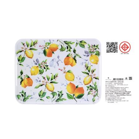 ถาดเหลี่ยมเมลามีน 12 นิ้ว KECH LEMON TREE_7