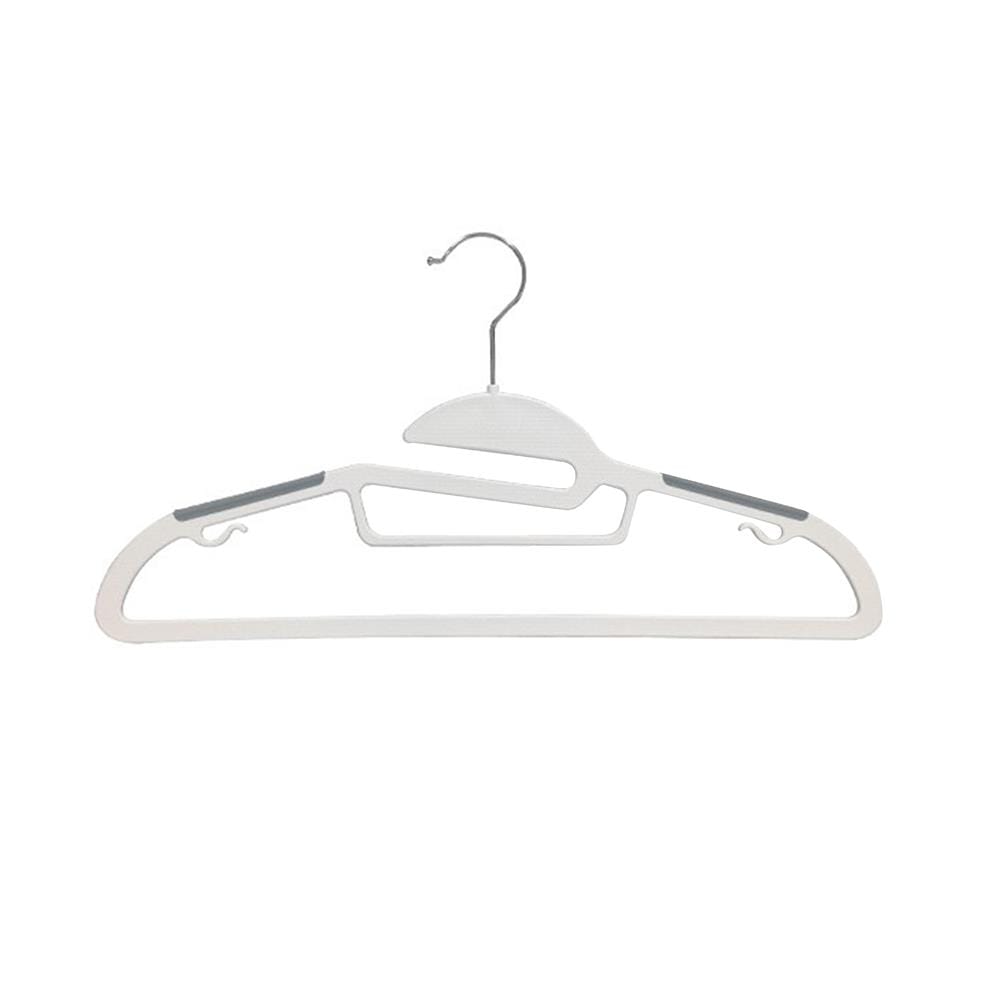 ไม้แขวนเสื้อ PLIM OLIVE 14918 สีขาว/เทา แพ็ก 5 ชิ้น