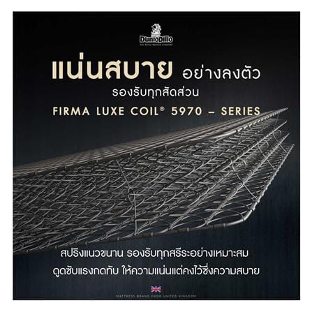ที่นอนสปริง 6 ฟุต DUNLOPILLO รุ่น DONALD พร้อมชุดเครื่องนอน 11 ชิ้น_7