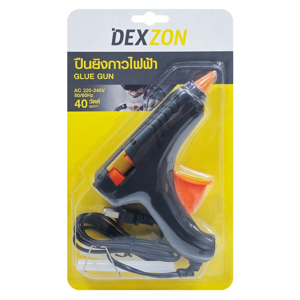 ปืนยิงกาว DEXZON TG-05 40 วัตต์ สีดำ