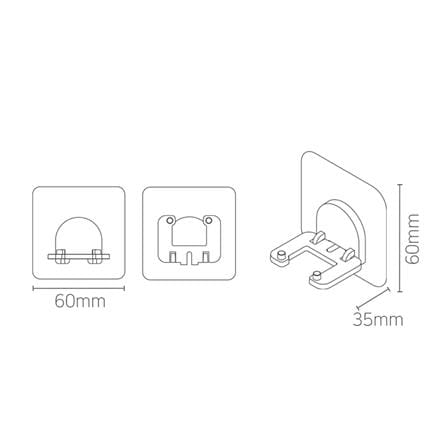 ที่วางมีดโกนหนวด DEHUB VRH-CC60 สีขาว_5
