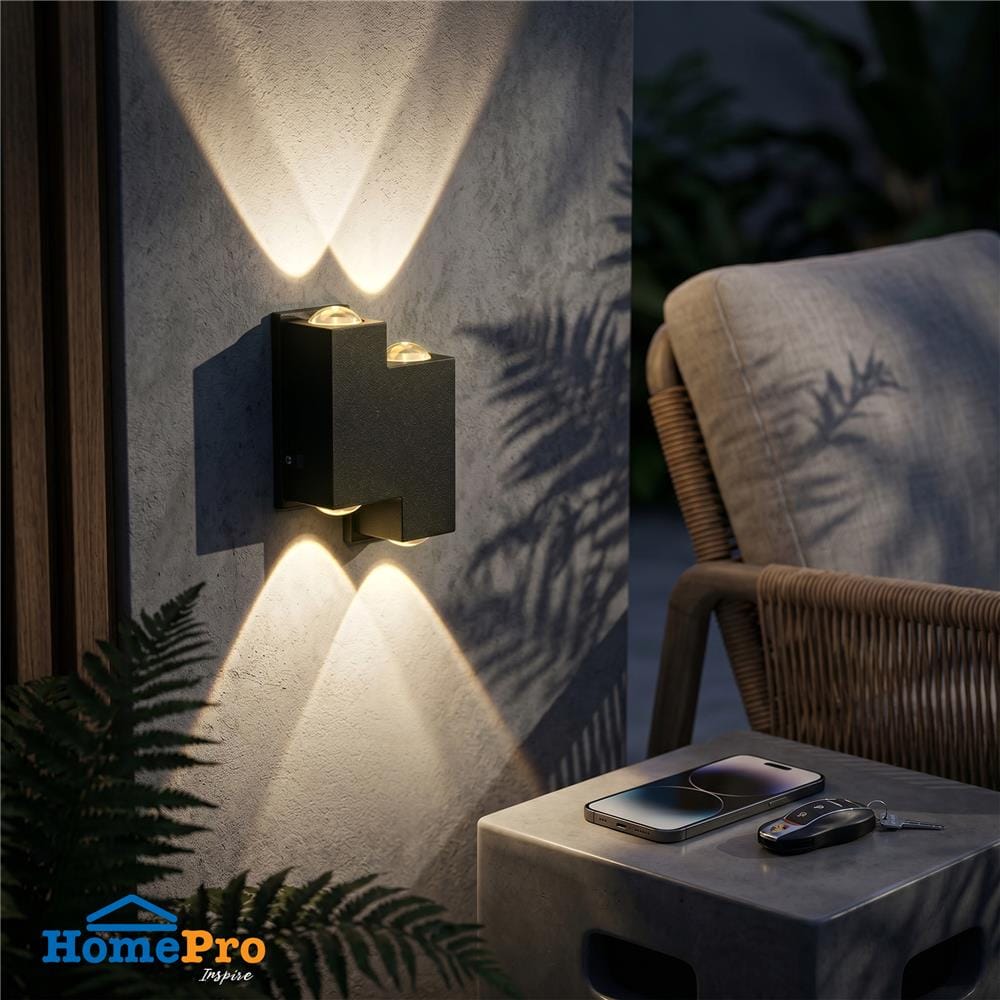 ไฟกิ่งภายนอก LED CARINI BO-T304 10 วัตต์ WARM WHITE สีดำ