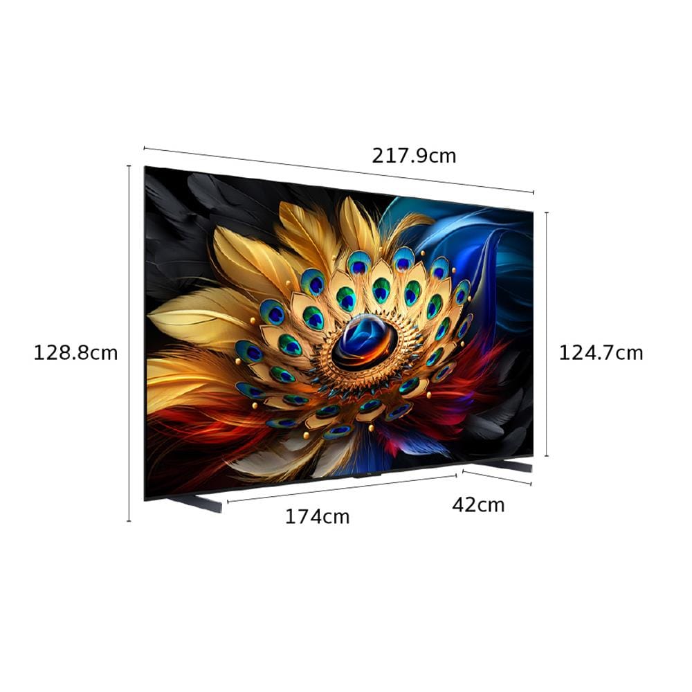 ทีวีคิวแอลอีดี 98 นิ้ว TCL (4K, QLED, GOOGLE TV) 98C655