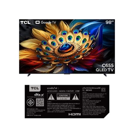 ทีวีคิวแอลอีดี 98 นิ้ว TCL (4K, QLED, GOOGLE TV) 98C655_6