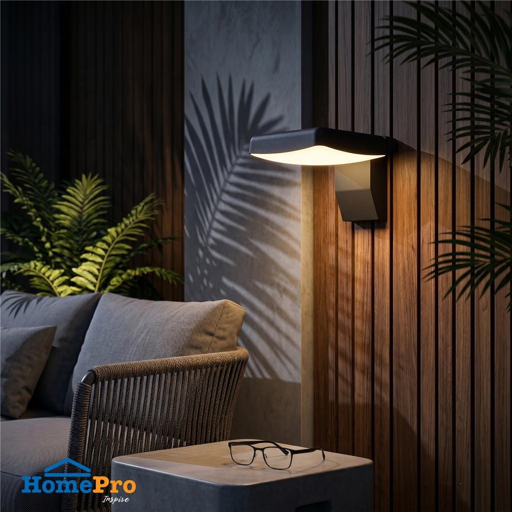 ไฟกิ่งภายนอก LED CARINI BO-WG401 18 วัตต์ WARM WHITE สีดำ