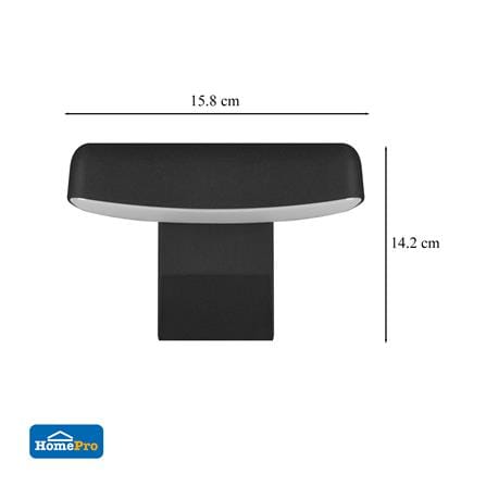 ไฟกิ่งภายนอก LED CARINI BO-WG401 18 วัตต์ WARM WHITE สีดำ_5