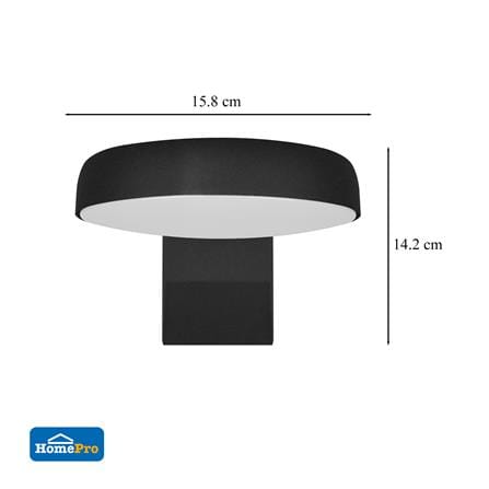 ไฟกิ่งภายนอก LED CARINI BO-WG501 18 วัตต์ WARM WHITE สีดำ_5
