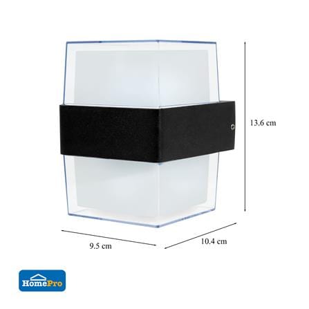 ไฟกิ่งภายนอก LED CARINI BO-Y603 10 วัตต์ WARM WHITE สีดำ_6
