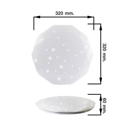 ไฟเพดาน LED NAGAS SC-OVAL 14 นิ้ว 26 วัตต์ DAYLIGHT สีขาว_6