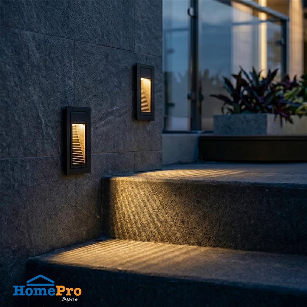 ไฟผนังภายนอก LED CARINI BO-Y1211 3 วัตต์ WARM WHITE สีดำ