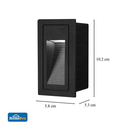 ไฟผนังภายนอก LED CARINI BO-Y1211 3 วัตต์ WARM WHITE สีดำ_5