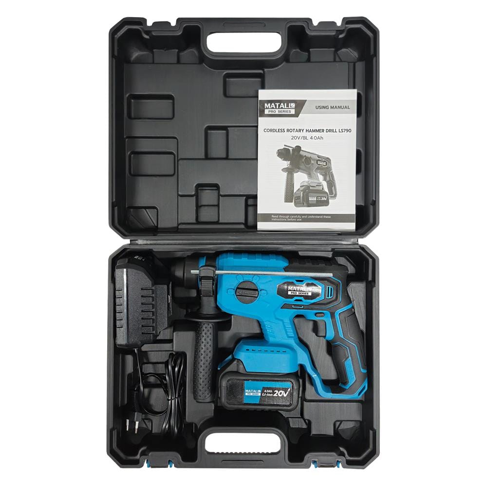 สว่านโรตารี่ไร้สาย (พร้อมแบตเตอรี่) MATALL PRO LS790 BL 20 โวลต์