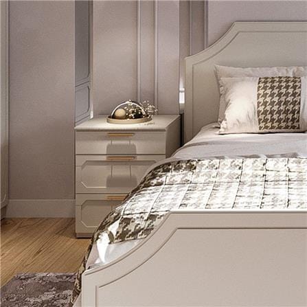 ตู้ข้างเตียง SB FURNITURE QUINN 19228841 50 ซม. สีเทาอ่อน_8