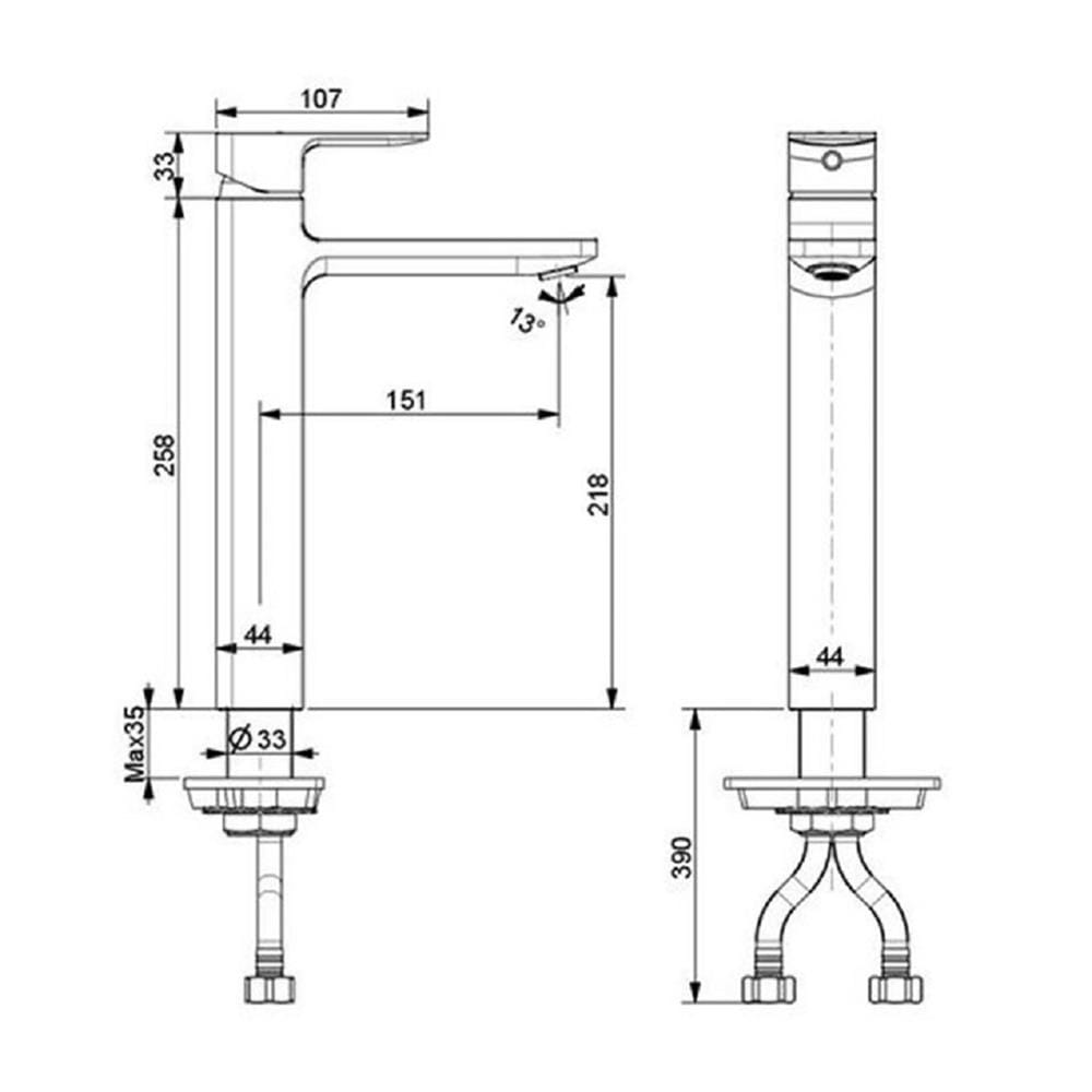 ก๊อกอ่างล้างหน้าผสม AMERICAN STANDARD A-1302-110B-GL