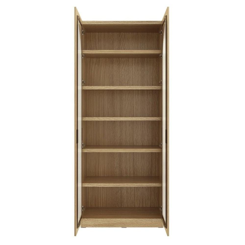 ตู้โชว์ 2 บานเปิด SB FURNITURE VALLEY 19230524 80 ซม. สีไม้อ่อน